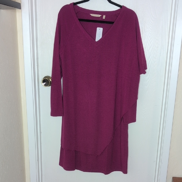 Soft Surroundings Fuchsia Marla Dress NWT - Picture 2 of 10